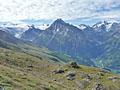 Panoramic view to the south near the Col Torrent