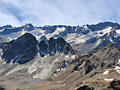 Piz Sarsara, Piz Vadret, the Grialetsch Glacier and Piz Radont